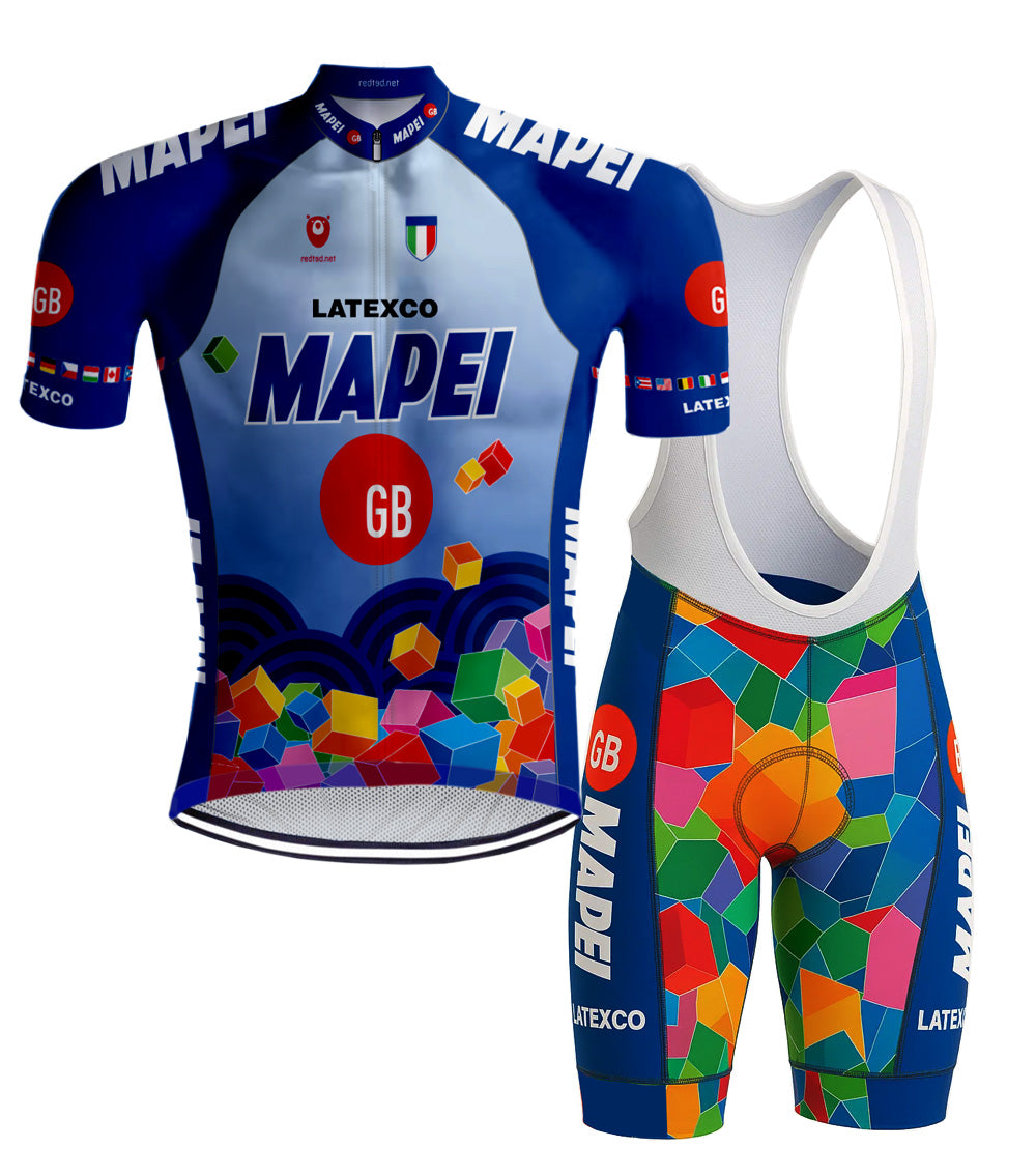 mapei rennrad trikot Retro Radsport Outfit Mapei