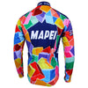 Retro Radsport Outfit Mapei - Jacke und Lange Hose - Mehrfarbig