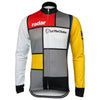 Retro Radsport Outfit La Via Claire - Jacke und Lange Hose - Mehrfarbig
