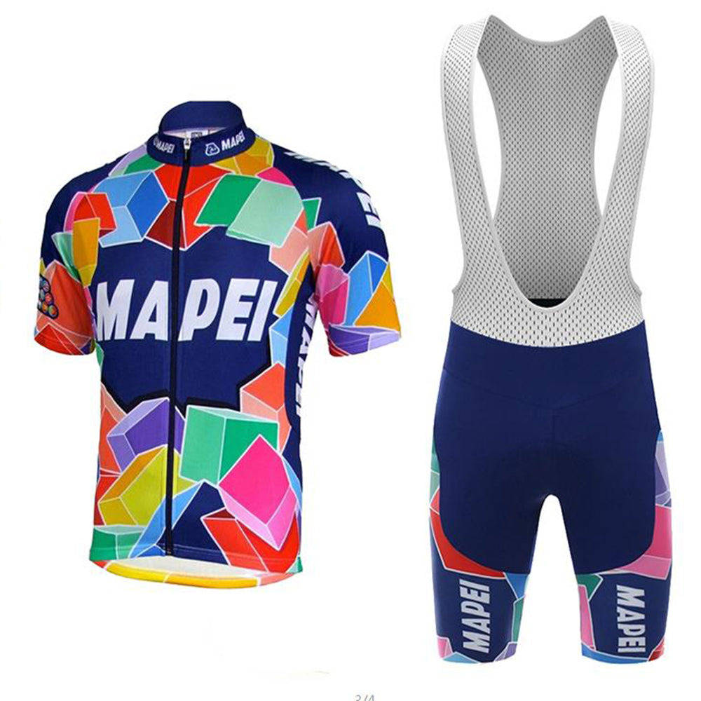 rennrad team trikot set Retro radtrikots - Retro Radsport Outfit Mapei