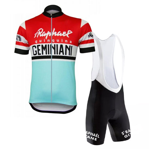 Retro Radsport Outfit Saint-Raphael - Rot/Blau