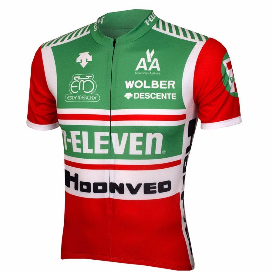 Maillot Cycliste Vintage VALENTINE – Années 70 – Vert – Taille M/L – Acrylique