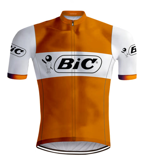rennrad trikot orange Retro Radtrikot Bic Orange