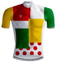 Retro Radtrikot Kombinationswertung mehrfarbig - RedTed