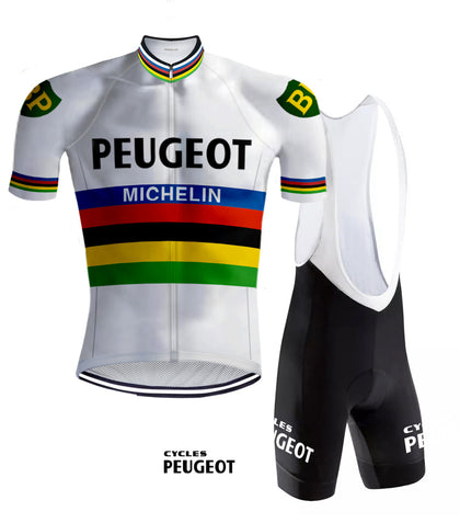Retro Radsport Outfit Peugeot Rainbow - REDTED