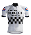 Retro Radsport Outfit Peugeot Weiß/Schwarz - REDTED