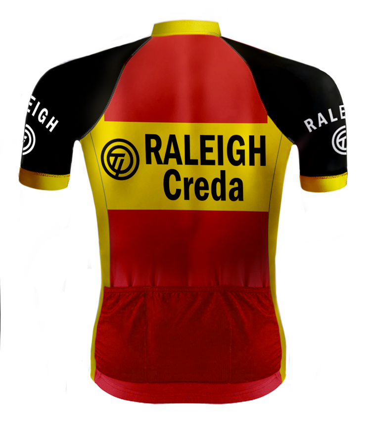 Ti Raleigh Radsport Retro radtrikots - Retro Radsport Outfit TI-Raleigh Rot - REDTED