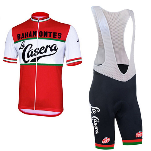 Retro Radsport Outfit La Casera - Rot