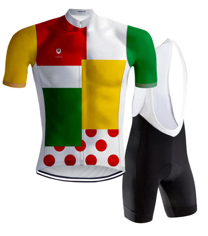 RETRO RADSPORT OUTFIT KOMBINATIONSWERTUNG MEHRFARBIG - REDTED