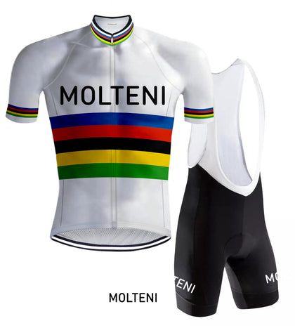 Retro Radsport Outfit Molteni Regenbogen - RedTed